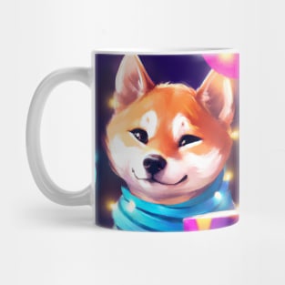 Cute Shiba Inu Drawing Mug